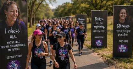Women walking together at Go Inspire Now
